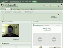 Tablet Screenshot of johnsheppard22.deviantart.com
