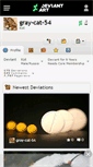 Mobile Screenshot of gray-cat-54.deviantart.com