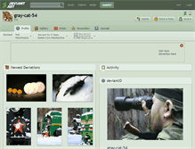 Tablet Screenshot of gray-cat-54.deviantart.com