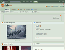 Tablet Screenshot of marzu.deviantart.com