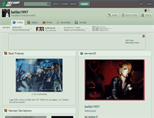 Tablet Screenshot of bellie1997.deviantart.com