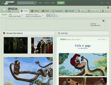Tablet Screenshot of dfg234.deviantart.com