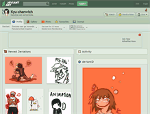 Tablet Screenshot of kyu-chanwich.deviantart.com