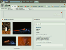 Tablet Screenshot of killeroy.deviantart.com