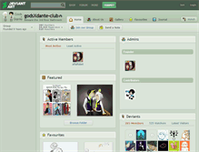 Tablet Screenshot of godsxdante-club.deviantart.com