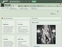 Tablet Screenshot of ebonystar.deviantart.com
