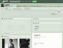 Tablet Screenshot of nudiste.deviantart.com
