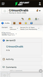Mobile Screenshot of crimsondiva86.deviantart.com