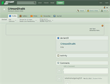 Tablet Screenshot of crimsondiva86.deviantart.com