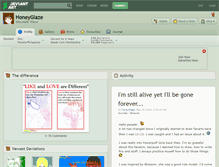 Tablet Screenshot of honeyglaze.deviantart.com