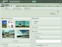 Tablet Screenshot of madita.deviantart.com