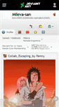 Mobile Screenshot of mileva-san.deviantart.com