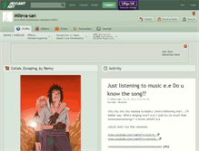 Tablet Screenshot of mileva-san.deviantart.com