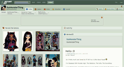 Desktop Screenshot of itsamonsterthing.deviantart.com