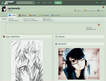 Tablet Screenshot of carmenello.deviantart.com