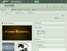 Tablet Screenshot of never-utopia.deviantart.com