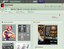 Tablet Screenshot of miketheuser.deviantart.com