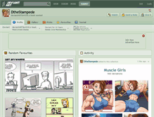 Tablet Screenshot of dthestampede.deviantart.com