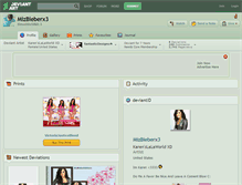 Tablet Screenshot of mizbieberx3.deviantart.com