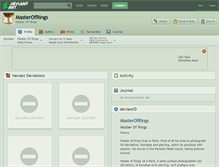 Tablet Screenshot of masterofrings.deviantart.com