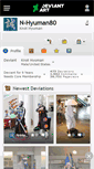 Mobile Screenshot of n-hyuman80.deviantart.com