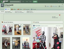 Tablet Screenshot of n-hyuman80.deviantart.com