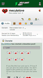 Mobile Screenshot of mecutelove.deviantart.com