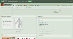 Desktop Screenshot of haku-dearest.deviantart.com