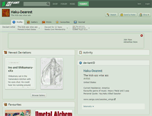Tablet Screenshot of haku-dearest.deviantart.com