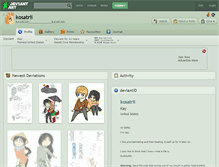 Tablet Screenshot of kosatrii.deviantart.com