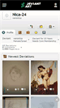 Mobile Screenshot of nica-24.deviantart.com
