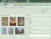 Tablet Screenshot of nica-24.deviantart.com