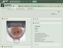 Tablet Screenshot of claudi-lee.deviantart.com