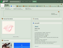 Tablet Screenshot of jinaxl.deviantart.com