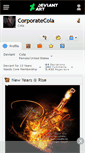 Mobile Screenshot of corporatecola.deviantart.com