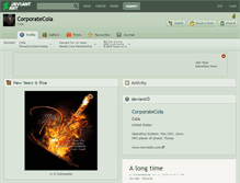 Tablet Screenshot of corporatecola.deviantart.com