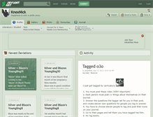 Tablet Screenshot of knoxnick.deviantart.com