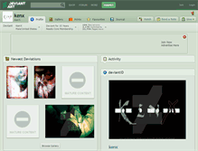 Tablet Screenshot of kenx.deviantart.com