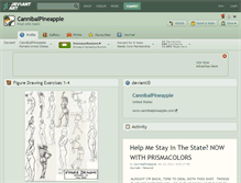Tablet Screenshot of cannibalpineapple.deviantart.com
