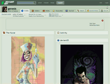 Tablet Screenshot of genesis.deviantart.com
