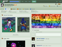 Tablet Screenshot of maniakmonkey.deviantart.com