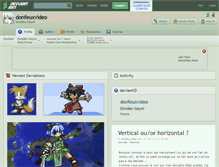 Tablet Screenshot of donfeuxvideo.deviantart.com
