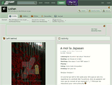 Tablet Screenshot of lyshan.deviantart.com