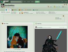 Tablet Screenshot of konohakitten.deviantart.com