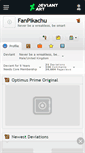 Mobile Screenshot of fanpikachu.deviantart.com