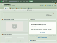 Tablet Screenshot of fanpikachu.deviantart.com