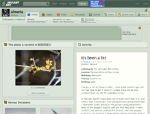 Tablet Screenshot of almeria.deviantart.com