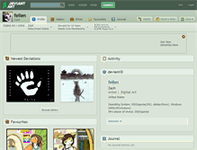 Tablet Screenshot of feilen.deviantart.com