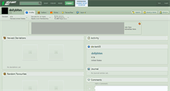 Desktop Screenshot of dollybites.deviantart.com