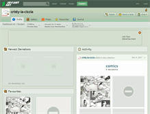 Tablet Screenshot of cristy-la-ciccia.deviantart.com